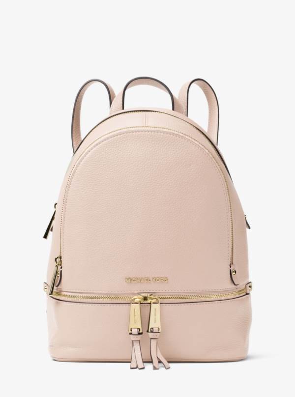 Damske Batohy Michael Kors Rhea Medium Leather Ruzove - Kabelky Michael Kors Obchod | YJFOL-7152